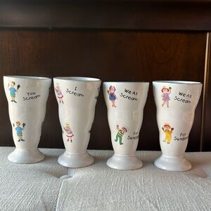 Century Ice Cream Sundae Dishes